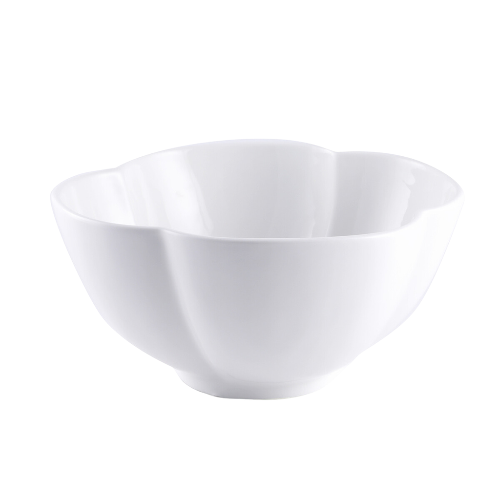 Porceletta Ivory Porcelain Flower Deep Bowl 20 cm