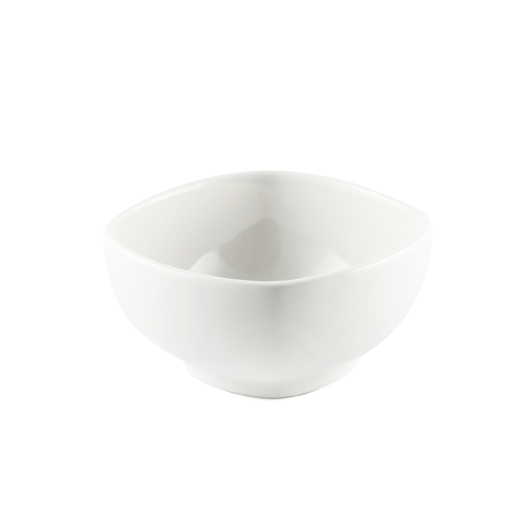 Porceletta Ivory Porcelain Square Soup Bowl 10 cm / 4"