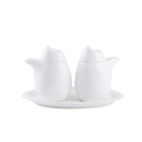 Porceletta Ivory Porcelain Saucer & vinegar Pot 110 ml