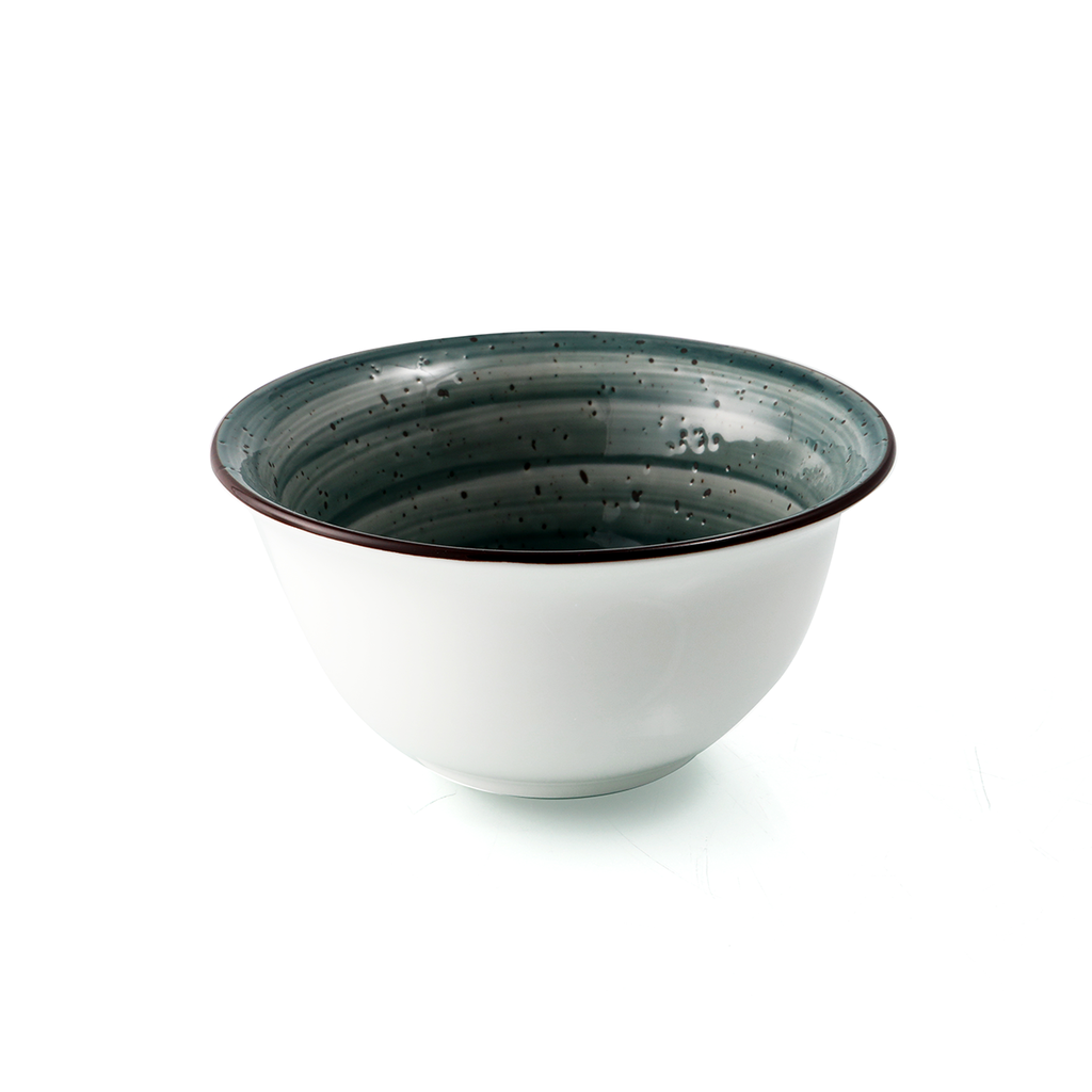 Porceletta Green Color Glazed Porcelain Bowl 14.5 cm