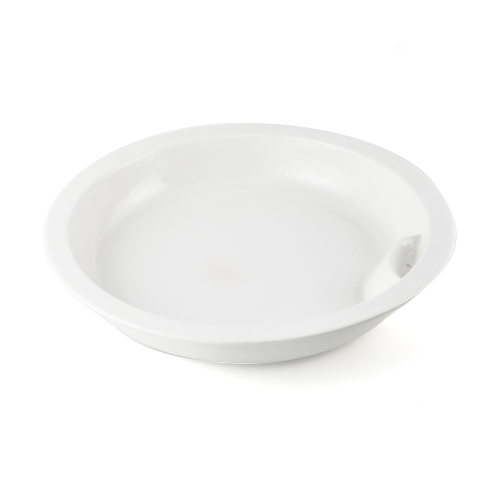 Porceletta Ivory Porcelain Full Round Chafing Dish Insert 39 cm