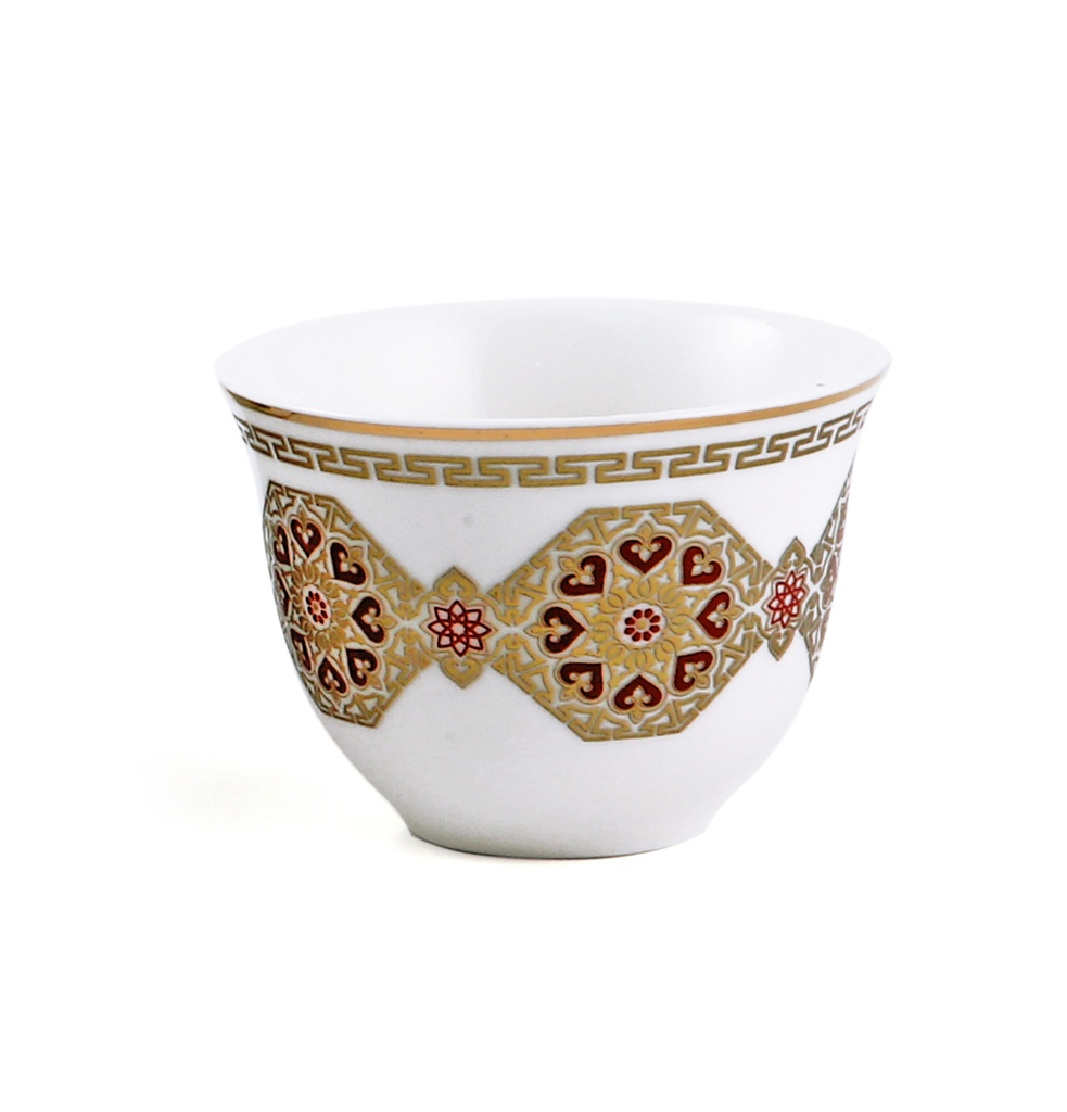 Porceletta Ivory Porcelain Cawa Cup Set of 6