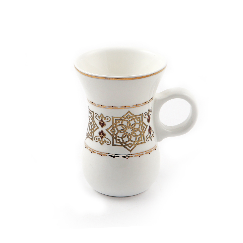 Porceletta Ivory Porcelain Belly Tea Cup Set