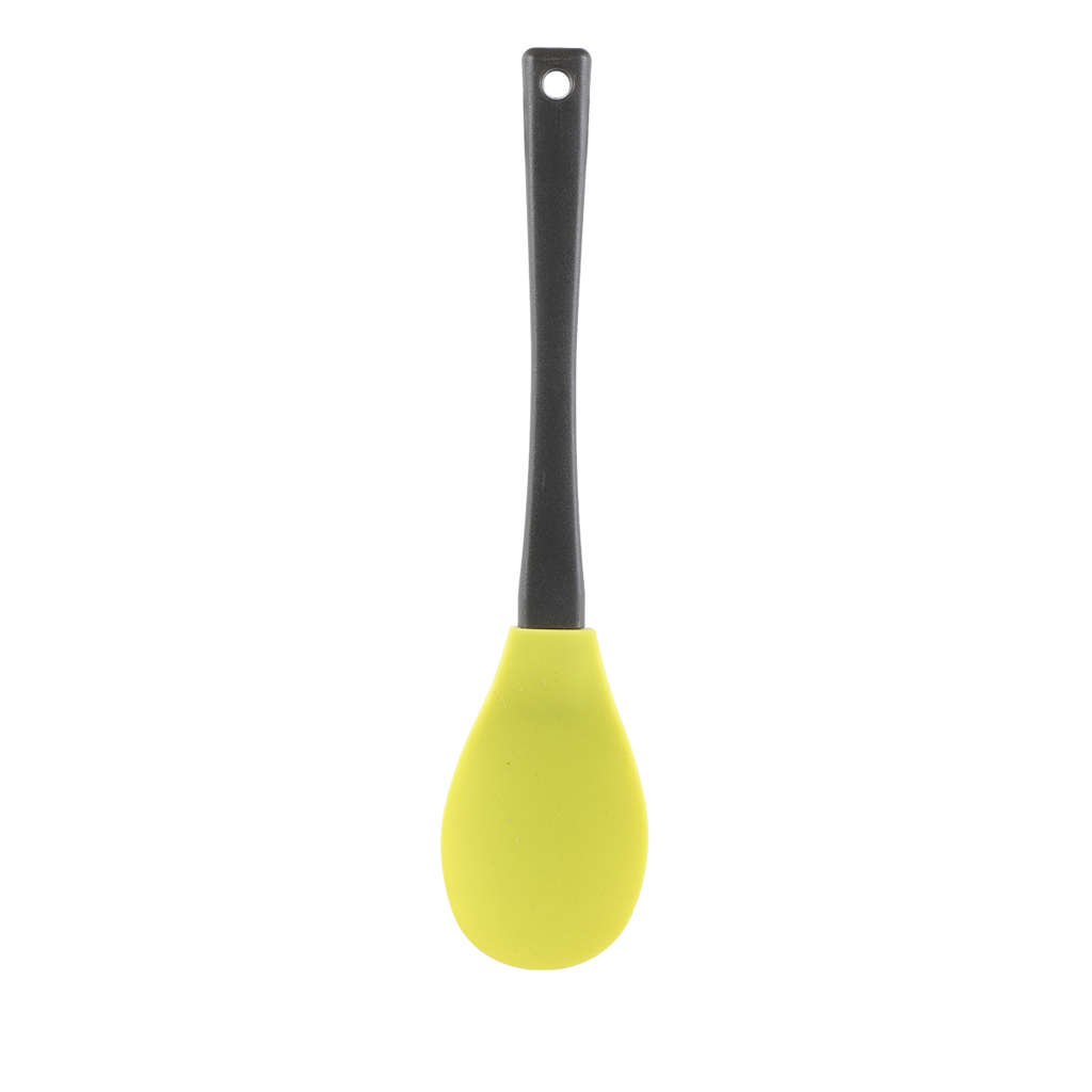 Vague Silicone Yellow Serving Spoon with Handle