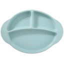 Vague Silicone Kids Divided Dinner Plates 27 cm