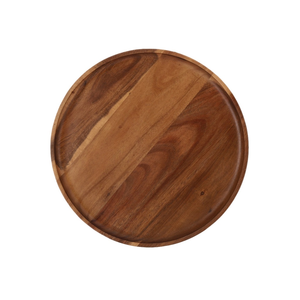Vague Round Wooden Tray 30 cm