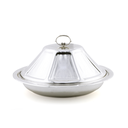 Vague Steel Ouzi Steel Serving Platter 48 cm,Silver