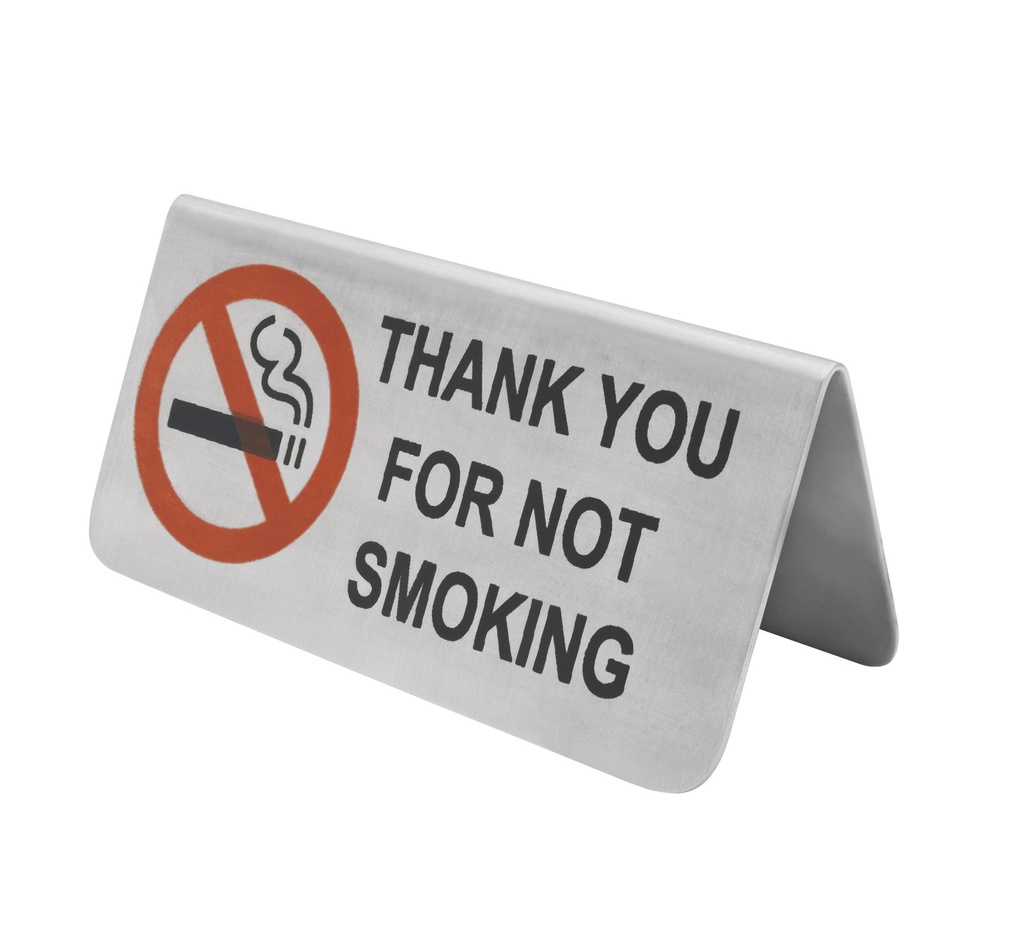 Vague Thank You For Not Smoking Signage