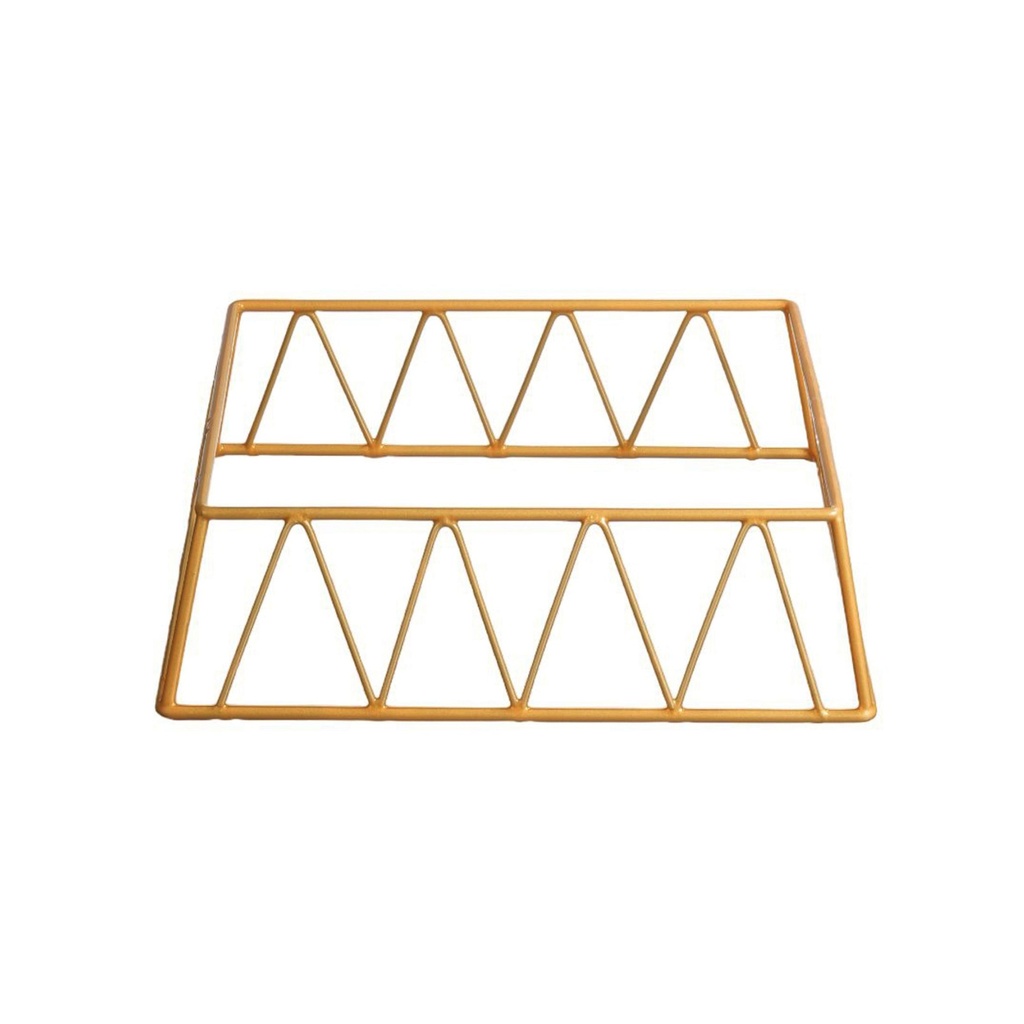 حامل عرض مستطيل ذهبي قصير  مقاس 1/2 بوصة