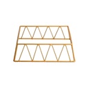 Vague Short Golden 1/2 GN Rectangular Display Stand Riser 