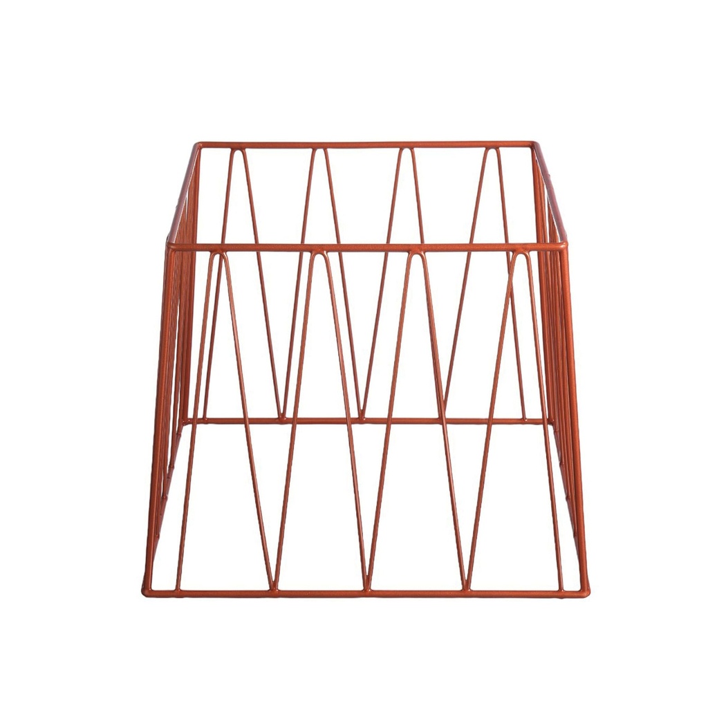 Vague Tall Red Copper 1/2 GN Rectangular Display Stand Riser