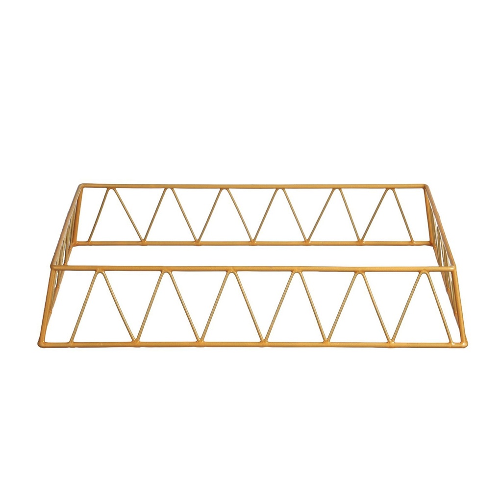 Vague Short Golden 1/1 GN Rectangular Display Stand Riser 