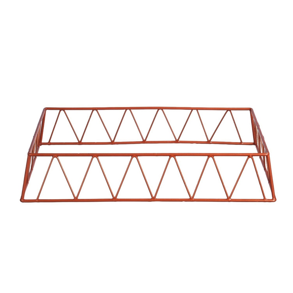 Vague Short Red Copper 1/1 GN Rectangular Display Stand Riser