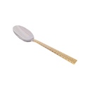 Vague Stainless Steel VIP Dessert Spoon with Golden Handle