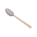 Vague Stainless Steel VIP Serving Spoon with Golden Handle