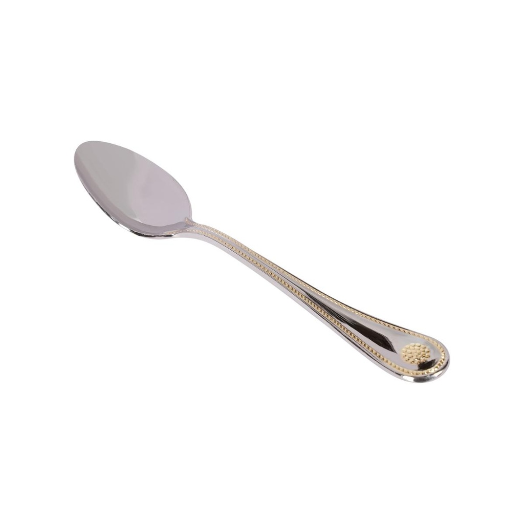 Vague Stainless Steel VIP Tea Spoon with Golden Handle