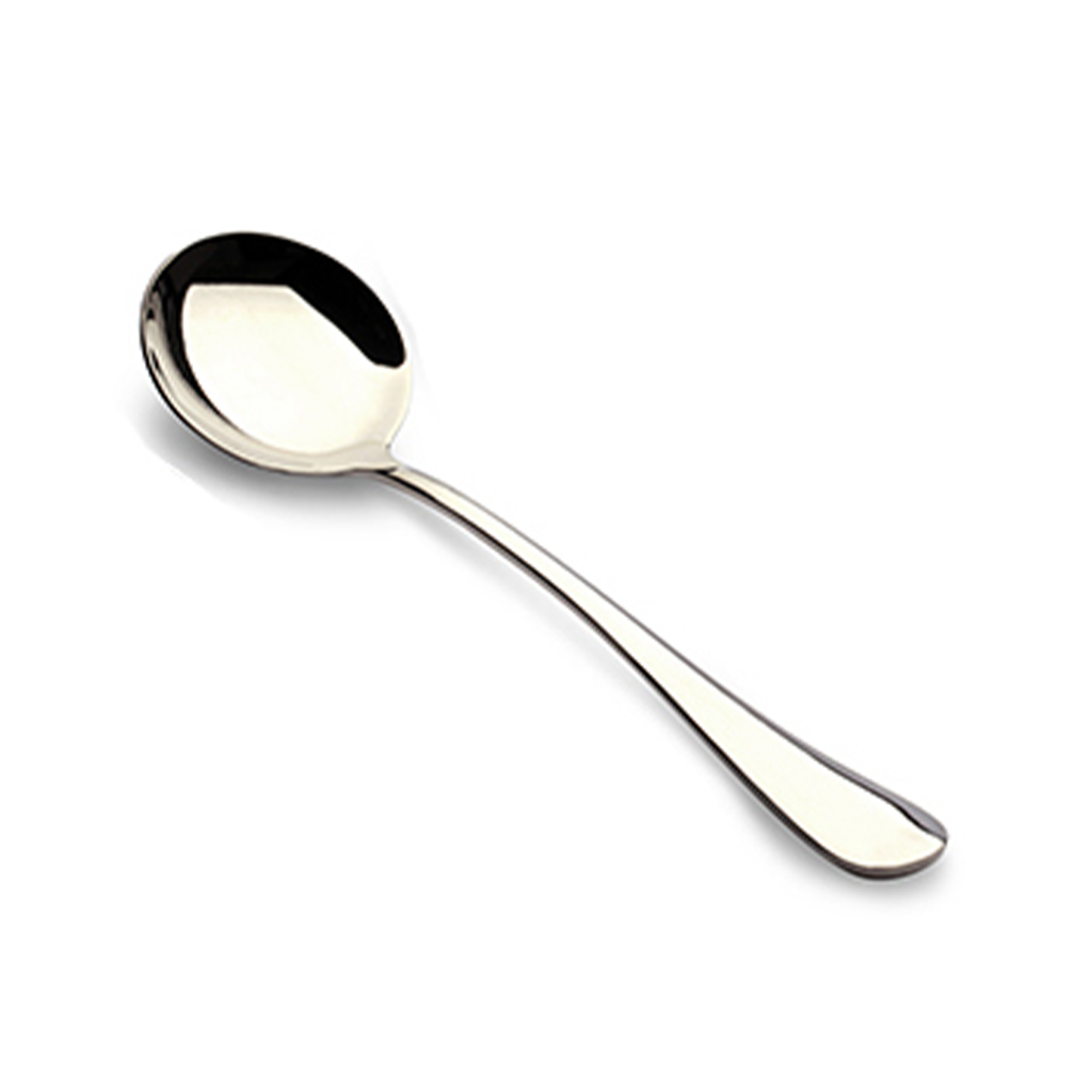 Vague Plano Stainless Steel Soup Spoon