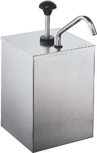 Vague Single Stainless Steel Condiment Dispenser 3 Liter