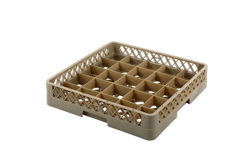 Vague Plastic 25 compartment Glass Rack Beige