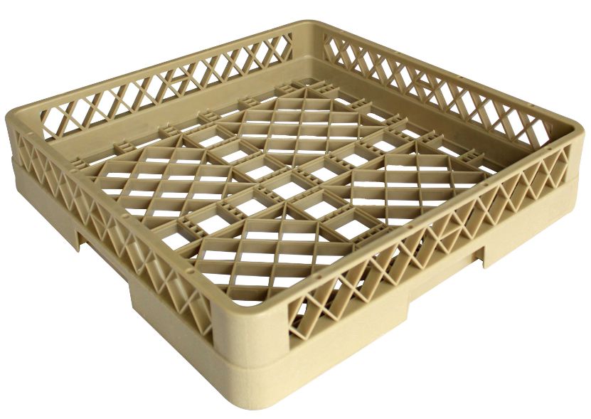 Vague Plastic Open Empty Cutlery Rack Beige
