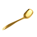 Vague Stainless Steel Gold Serving Spoon 25 cm