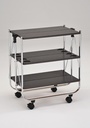 Vague Wooden Foldable Trolley with Metal Basket