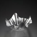 Vague Acrylic Silver Fruit Bowl 17.5 cm