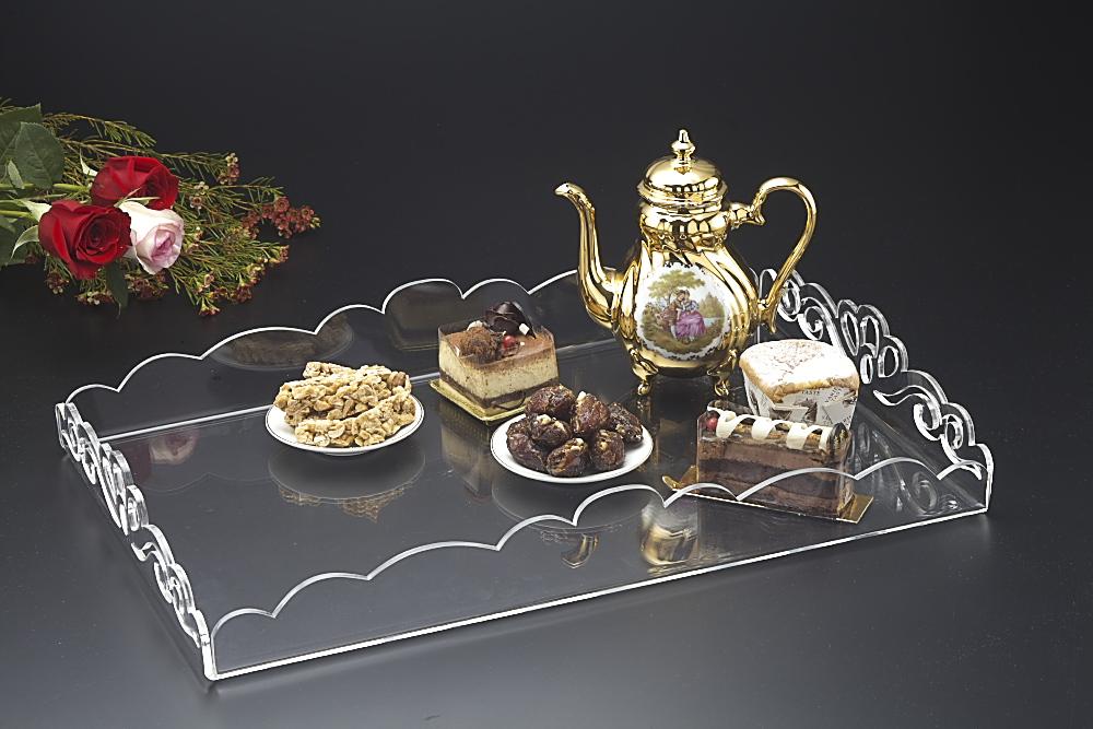 صينية ليزر أكريليك ة مستطيلة الشكل 35 سم × 55 سم