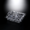 Vague Acrylic Serving Set with 4 Bowls - Silver