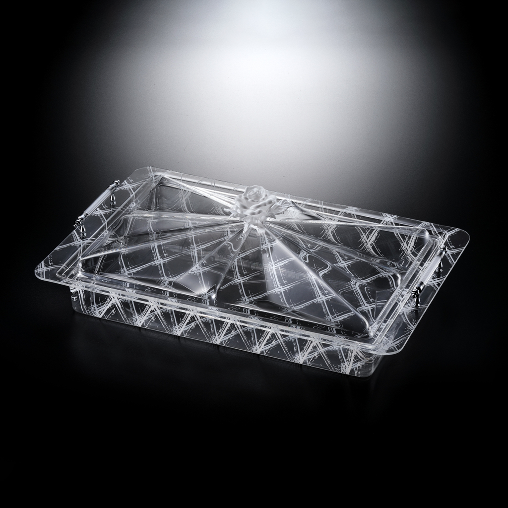 Vague Acrylic Serving Set - White