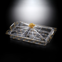 Vague Acrylic Serving Set with 6 Bowls Gold