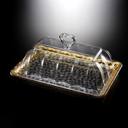 Vague Acrylic Rectangular Serving Set - Gold