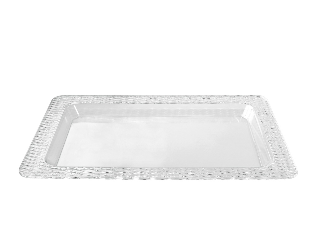 Vague Acrylic Transparent Rectangular Tray 68 cm x 50 cm Tog Design