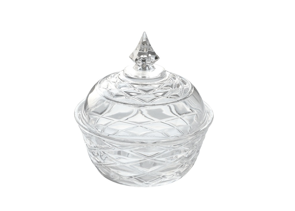 وعاء تمر شفاف من الأكريليك، قطر 15 سم