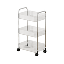 Vague 3 Tier Transparent Trolley Cart 40 cm x 28.5 cm x 69.7 cm