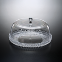 Vague Acrylic Transparent Round Diamond Cake Serving Box 32.8 cm x 16.7 cm