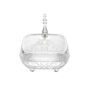 وعاء تمر أكريليك مربع الشكل مقاس 13.5 سم