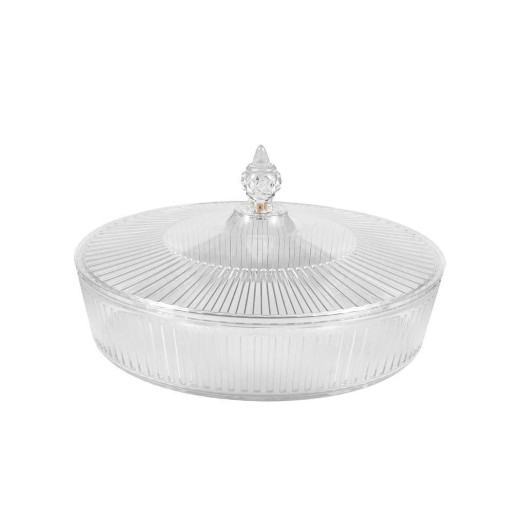 Vague Round Acrylic Candy Box Set 30.6 x 7 cm