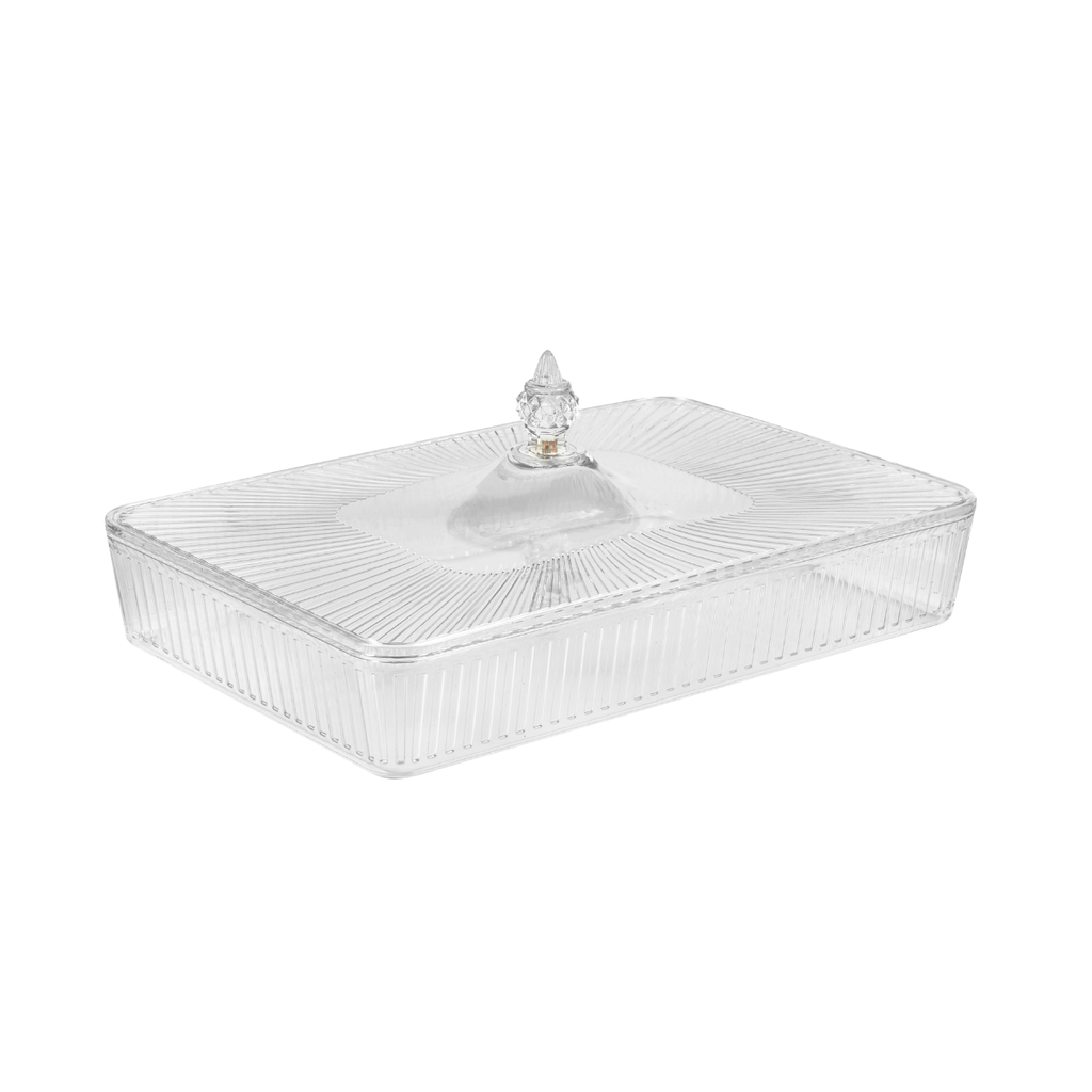 Vague Rectangle Acrylic Candy Box Set 40.2 x 27.2 x 7 cm