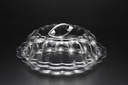 Vague Acrylic Cake Serving Platter Set 41 cm Clear