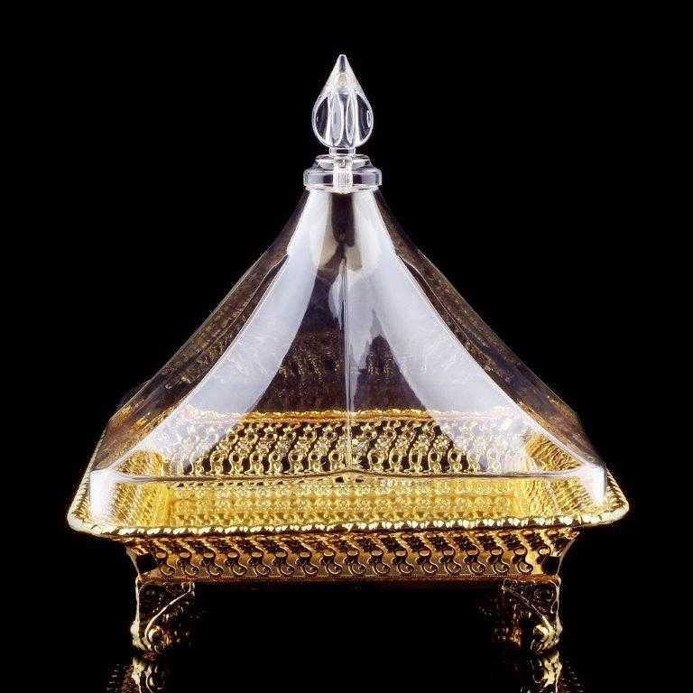 Vague Golden Square Diamond Steel Cake Server 28 cm