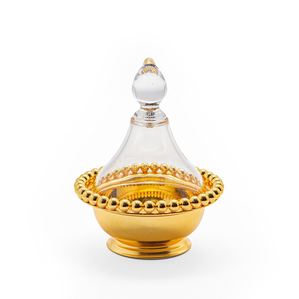 Vague Golden Steel Dates Bowl Set 10 cm