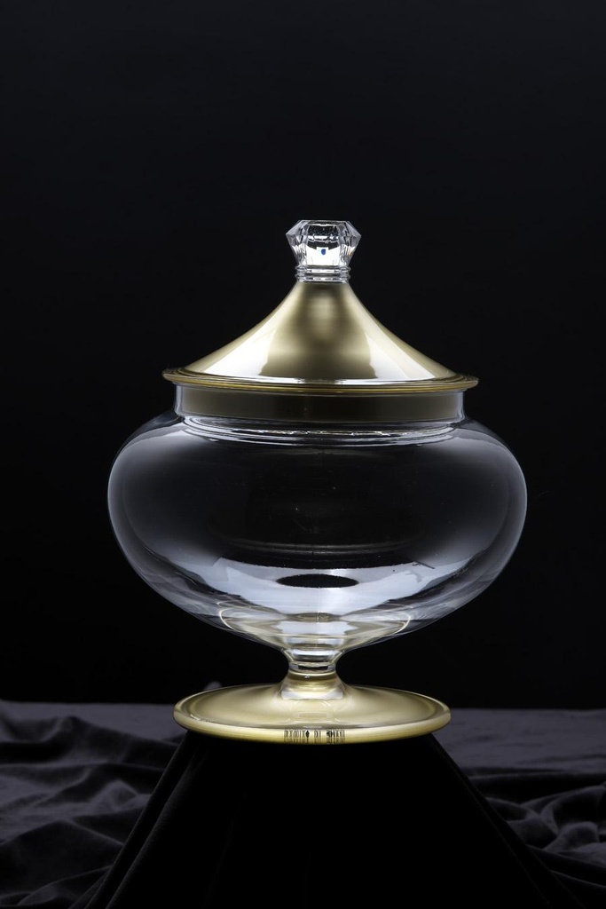 Vague Acrylic Crown Candy Box Small Gold