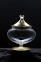Vague Acrylic Crown Candy Box Small Gold