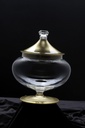 Vague Acrylic Crown Candy Box Large Golden
