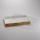 Vague Rectangular Tulip Wooden Serving Box with Acrylic Cover 40.1 cm x 24.1 cm