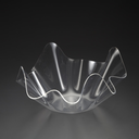 Vague Acrylic Rectangular Fruit Bowl Clear 65 cm