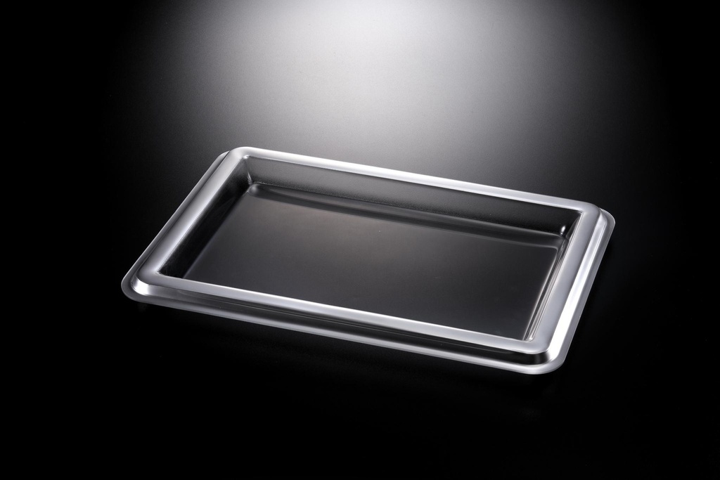 Vague Acrylic Tray with Silver border