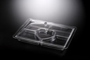 Vague Acrylic Rectangular Serving Set with Dividers