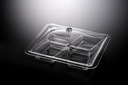 Vague Acrylic Square Serving Set with Dividers
